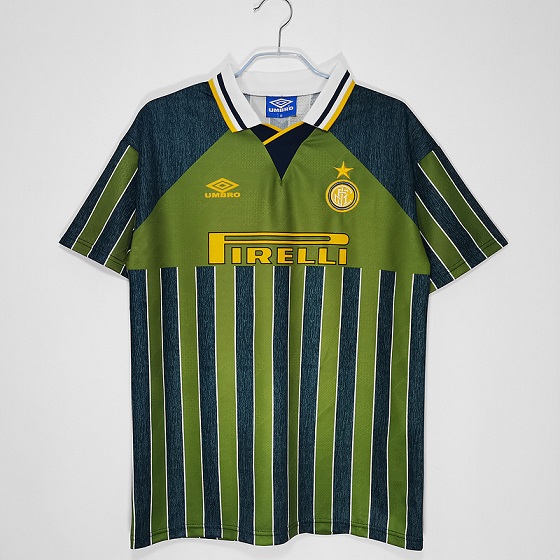 AAA Quality Inter milan 95/96 Away Green Soccer Jersey